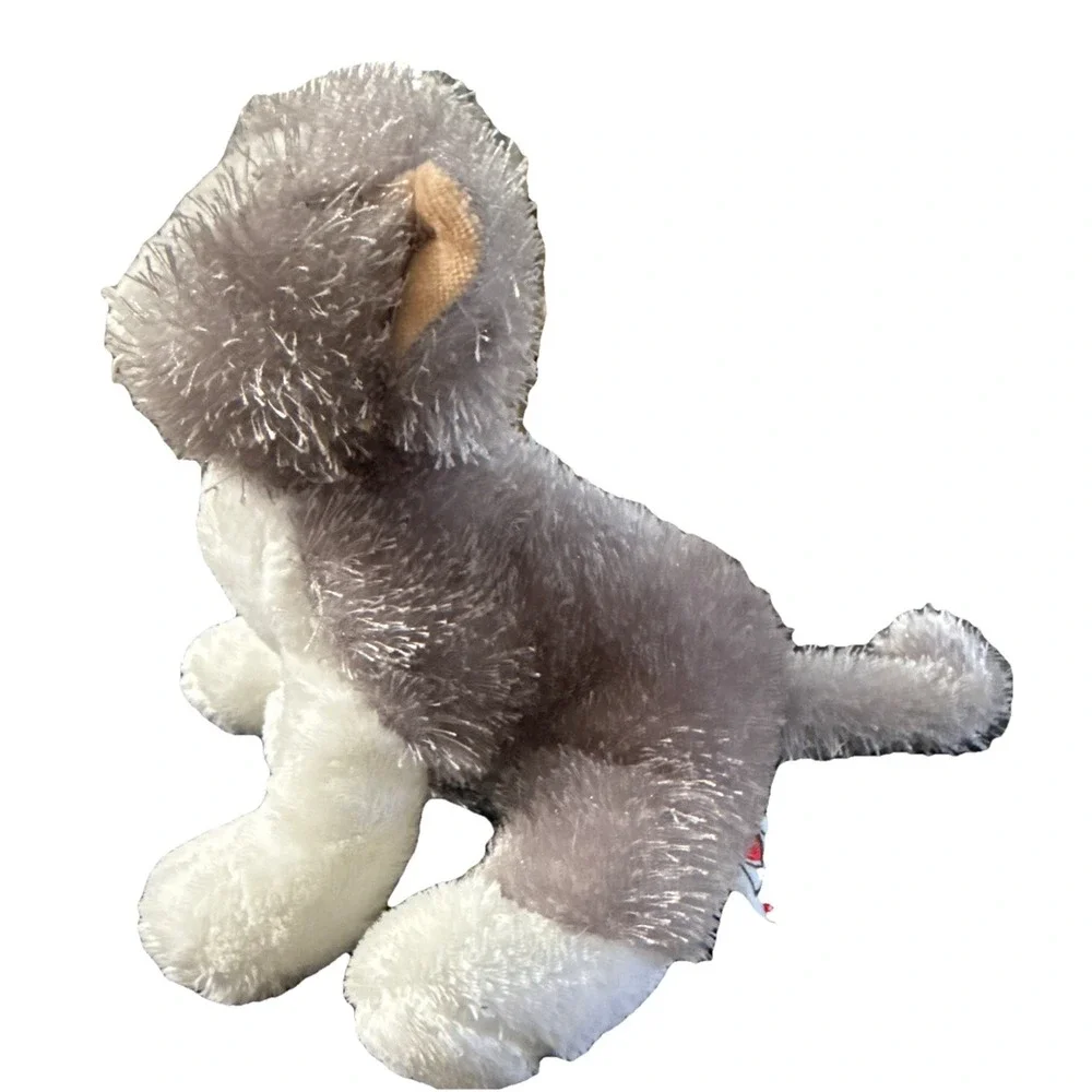 Ganz‎ Webkinz Lil' Kinz Grey & White Cat Kitty w/Whiskers Plush. No Code